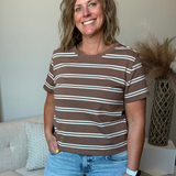 Striped Boxy Tee