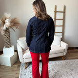 Lantern Sleeve Denim Jacket (Liverpool)
