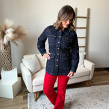Lantern Sleeve Denim Jacket (Liverpool)