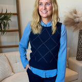 Sequin Sweater Vest (Dex)