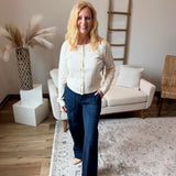 Patch Pocket Wide Leg Trouser (Liverpool)
