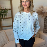 Polka Dot Button Up Cardi
