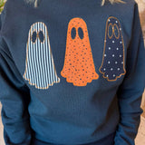 Spooky Ghosts Embroidered Sweatshirt