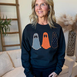 Spooky Ghosts Embroidered Sweatshirt