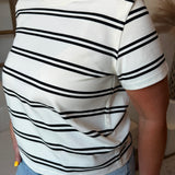 Striped Boxy Tee