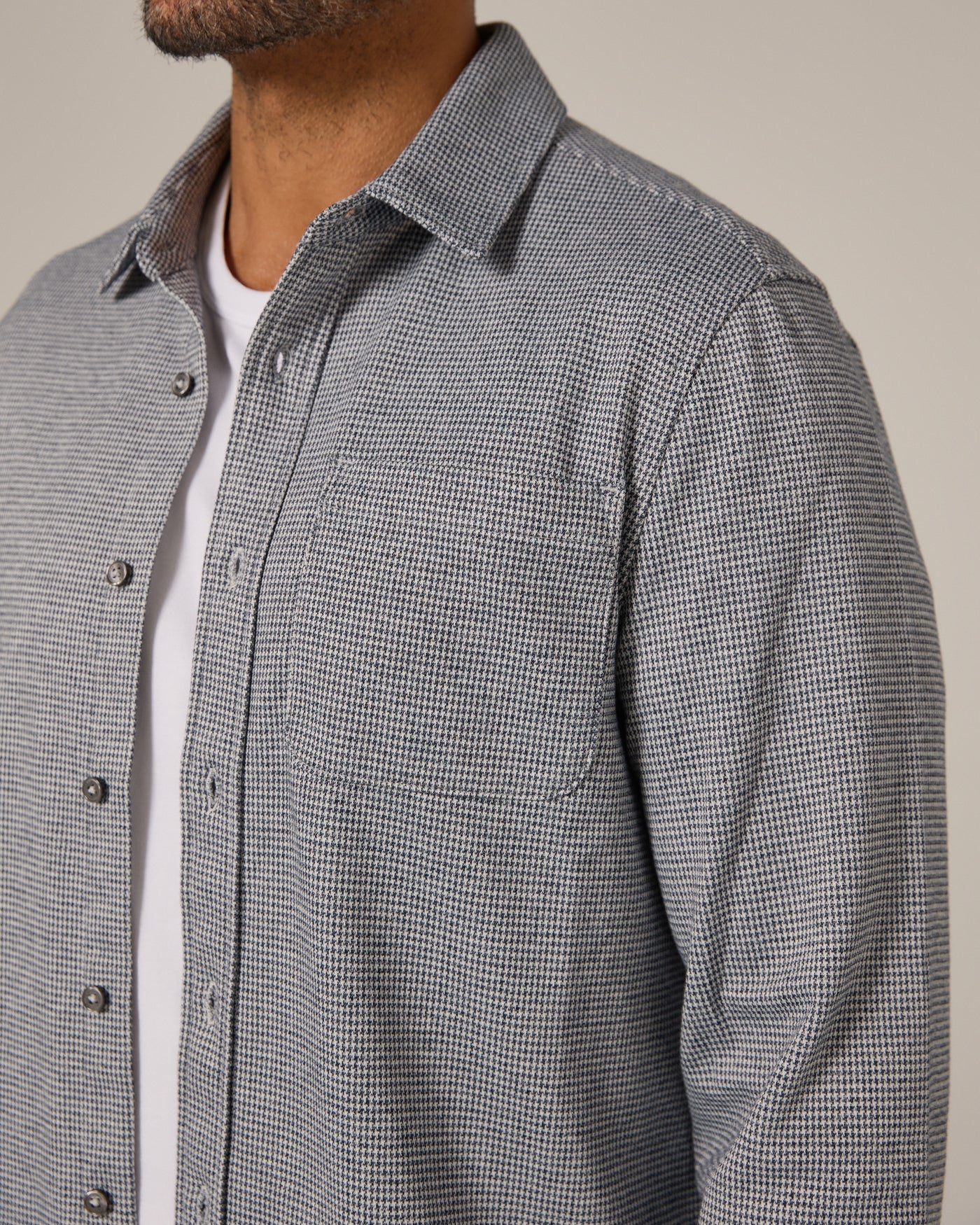 Men's Generation Houndstooth Knit Shirt (7 Diamonds)