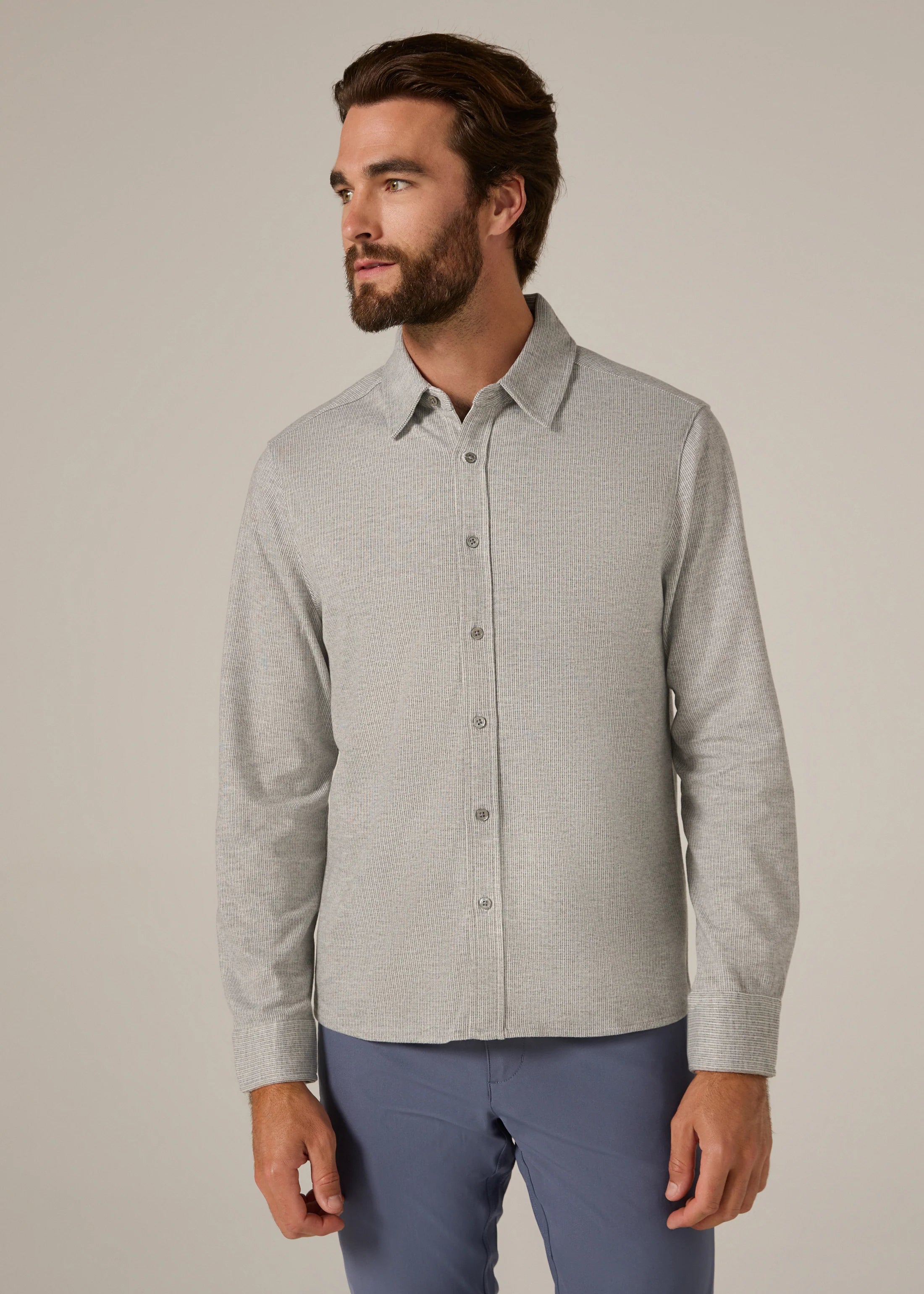 Men's Generation Heathered Knit Shirt (7 Diamonds)