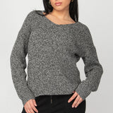 Bevelled Hem Melange Sweater (Dex)