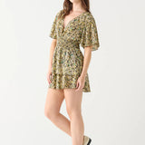 Printed Elastic Waist Mini Dress (Dex)