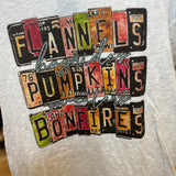 FINAL SALE ~ Fall License Plates Graphic Tee