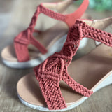 Aisha Woven Wedge Sandal