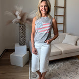 American Flag Vintage Graphic Tank