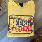 "Beer & Sunshine" Graphic Tee