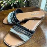 Stable Rhinestone Slide Sandal (SODA)