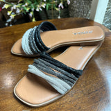 Stable Rhinestone Slide Sandal (SODA)