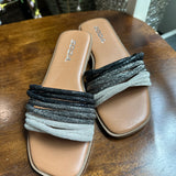 Stable Rhinestone Slide Sandal (SODA)