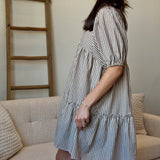 Talia Striped Mini Dress