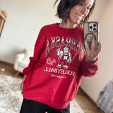 Nebraska Volleyball Lantern Sleeve Crew