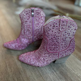 "Alice" Rhinestone Western Bootie