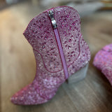 "Alice" Rhinestone Western Bootie