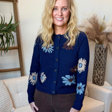 Floral Soft Cardigan Sweater (Dex)
