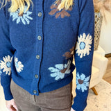 Floral Soft Cardigan Sweater (Dex)