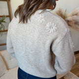 Floral Embroidered Sweater (Room 34 by Dex)