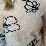 Flower Crewneck Sweater (Room 34 by Dex)