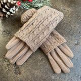 3-In-1 Cable Knit Gloves