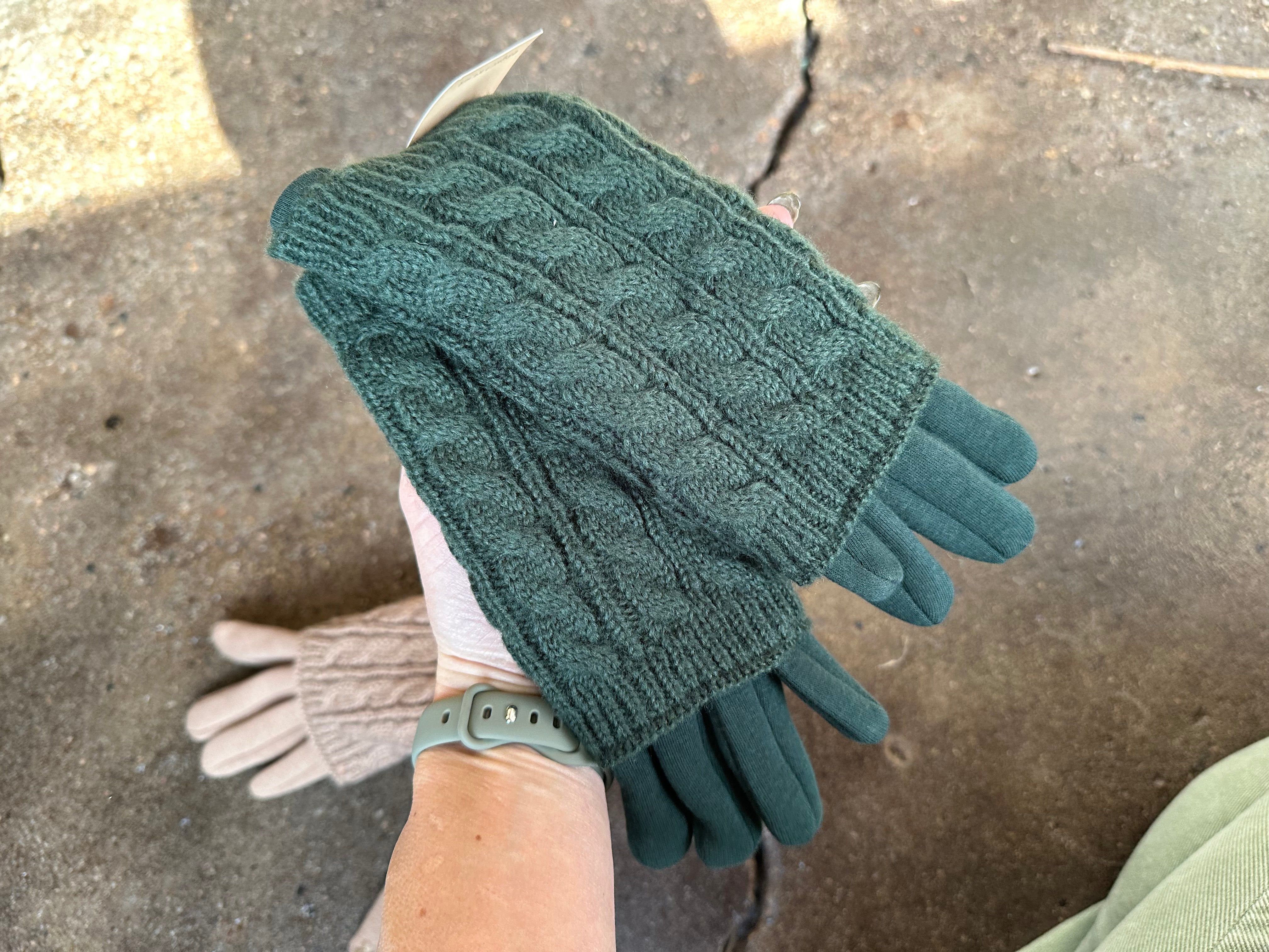 3-In-1 Cable Knit Gloves
