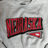 Nebraska Pennant Cropped Crewneck Sweatshirt