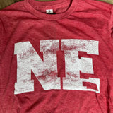 "NE" Block Long Sleeve Tee