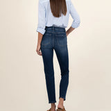 Reese High Rise Fab Ab Ankle Straight Jean (KUT)