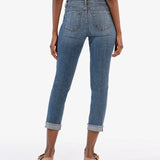 Amy Mid Rise Crop Straight Jean (KUT)