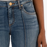 Amy Mid Rise Crop Straight Jean (KUT)