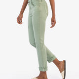 Amy Colored Mid Rise Crop Straight Jean (KUT)