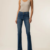 Natalie Mid Rise Flare w/Patch Pocket Jean (KUT)