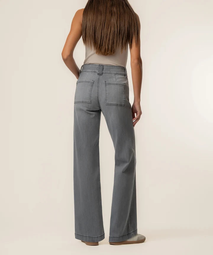Jodi High Rise Wide Straight Jean (KUT)