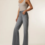 Jodi High Rise Wide Straight Jean (KUT)