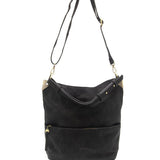 Darcy Zip Front Pocket Bucket Bag