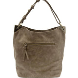 Darcy Zip Front Pocket Bucket Bag