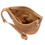 Collins Braided Crossbody Bucket Bag