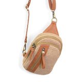 Natural Straw Skyler Slingbag