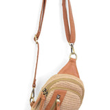 Natural Straw Skyler Slingbag