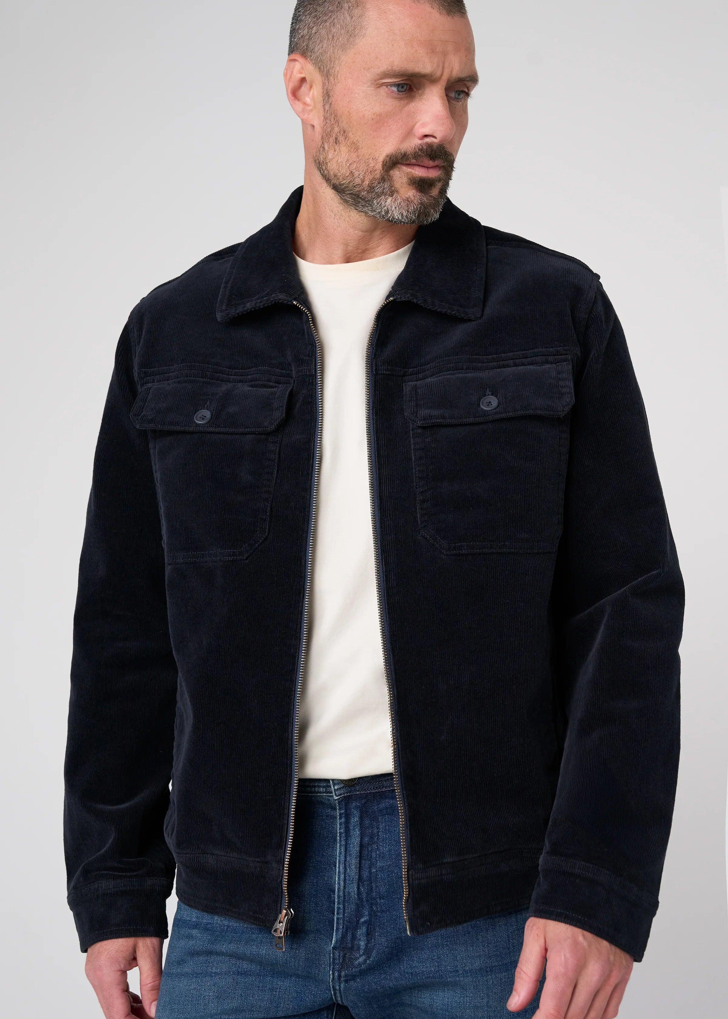 Men's 2-Way Zip Corduroy Jacket (Liverpool)