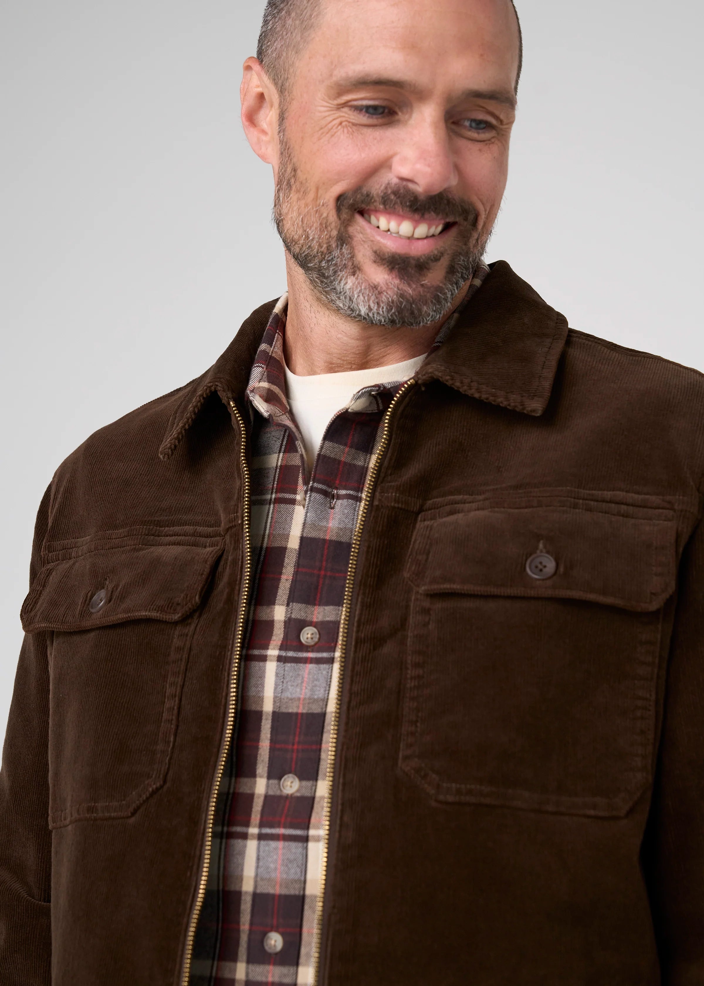 Men's 2-Way Zip Corduroy Jacket (Liverpool)