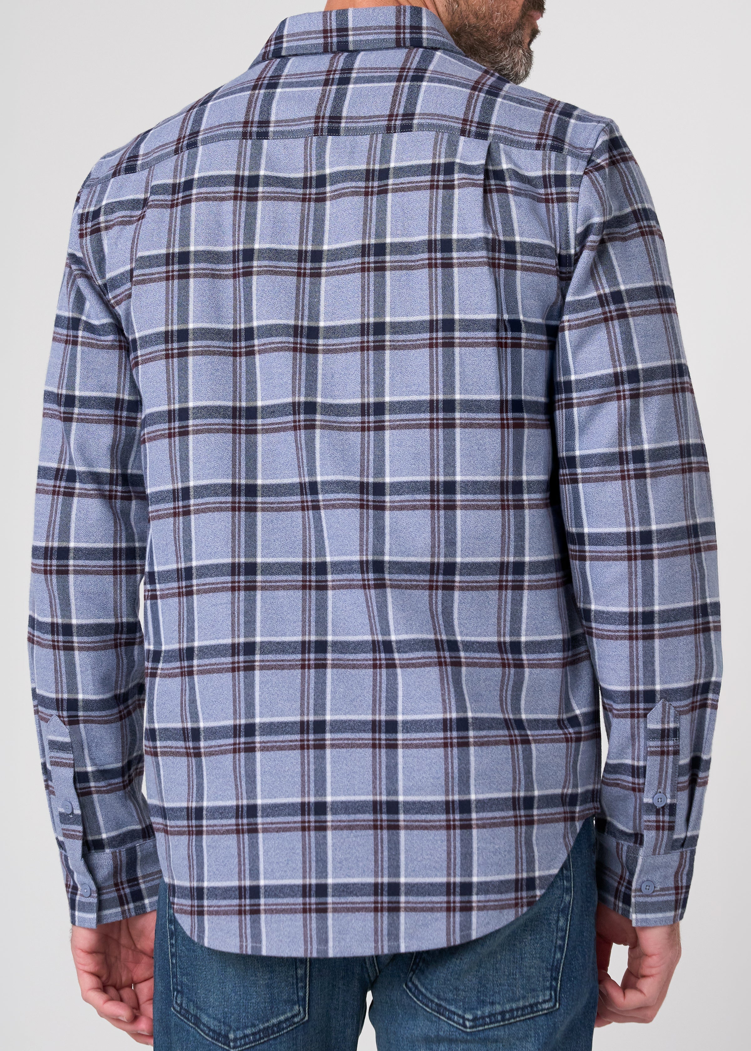 Men's Long Sleeve Button Up Knit Shirt (Liverpool)