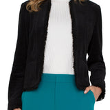 Collarless Jacket w/Frayed Edges (Liverpool)