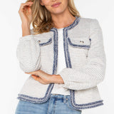 Collarless Boucle Jacket (Liverpool)