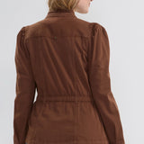 Puff Sleeve Trucker Jacket w/ Ruffle Collar (Liverpool)